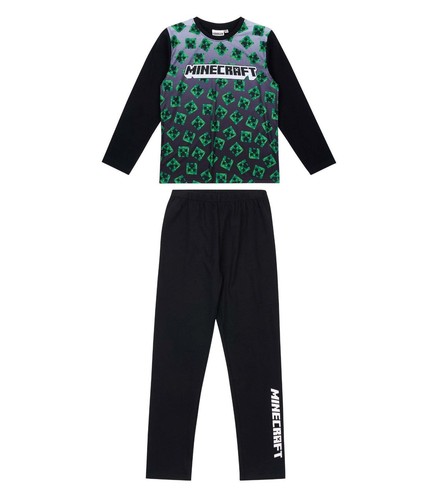 Boys Teenage Minecraft Long Pyjamas Pjs Sets Age 8-12 years