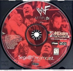 WWF Attitude Sega Dreamcast Video Game Disc ONLY
