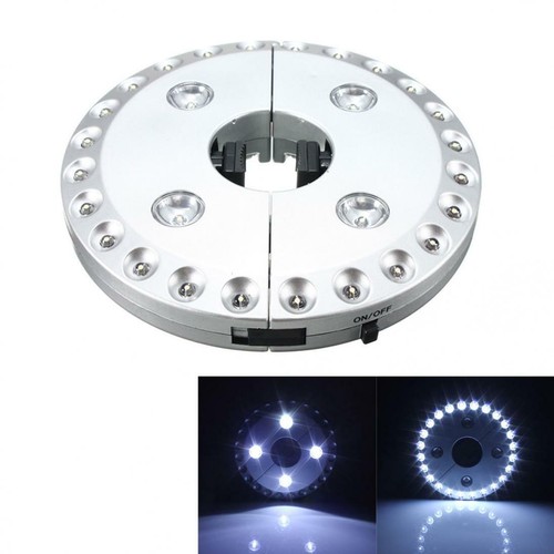 28 LED Battery Operated Patio Umbrella Pole Tent Camp Light Lawn Garden Outdoor