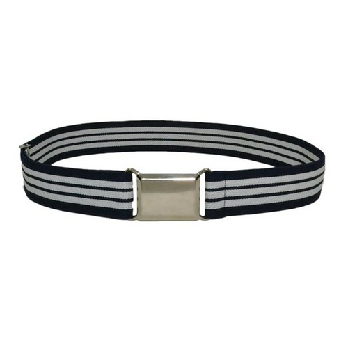 Kids Toddler Belt Elastic Adjustable Stretch Unisex Belts Silver Square Buckle