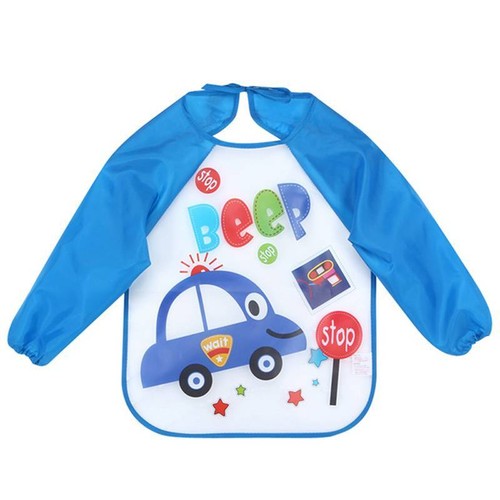 Baby Bibs Infant Cartoon Printed Long Sleeve Waterproof Coverall Baby SALE