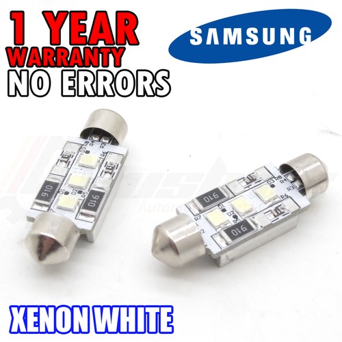 *Audi A2 A3 A4 A6 A8 TT Q7 LED Number Plate License Light Bulbs Upgrade SE Sline