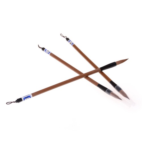3pcs chino japonés tinta agua pinturas escritura caligrafía pincel plumas marrón