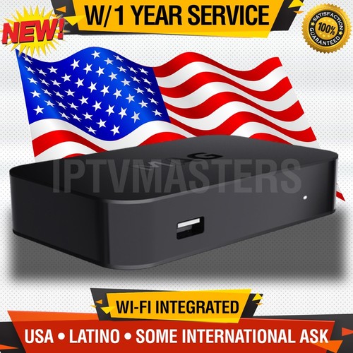 NEW MAG 254w1 IPTV BOX W//12 MONTH SERVICE INCLUDED w//BUILT IN Wi-Fi USA TV