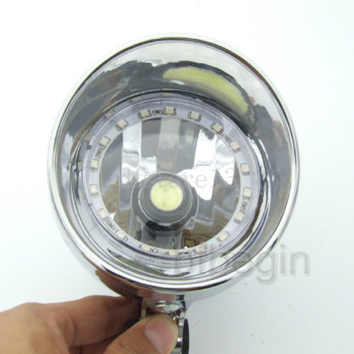 Motorcycle Headlight LED Lamp Angel Eyes For Honda Yamaha Suzuki Yamaha Kawasaki