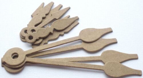 {18} *CLOCK HANDS* VARIETY Raw Bare Chipboard Die Cuts