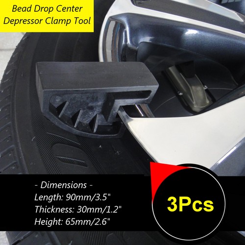 3Pcs Nylon Bead Drop Center Depressor Clamp Tool Run Flat Tire Changer for Wheel