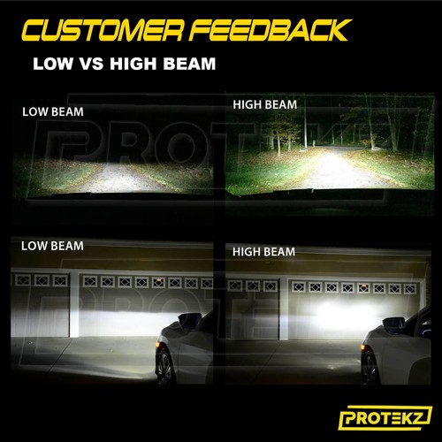2019 H11 LED Headlight 6000K 2000W 300000LM 4-Side Kit Low Beam Bulbs High Power