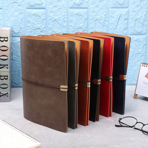 Supplies Work Diary Retro Business PU Leather Notebook Loose-leaf Notepad