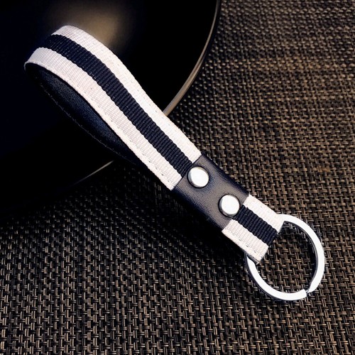 Leather Metal Car Accessories Keyring Keychain Purse Bag Key Chain Ring Keyfob
