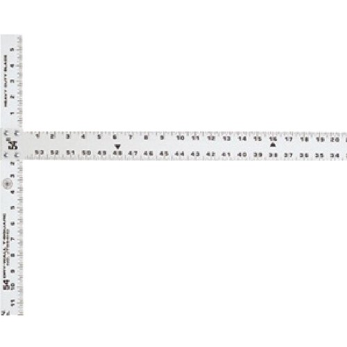 Drywall T Square 54/" Heavy Duty Aluminum 4 Rivet Design Hermal Bonded Graduation