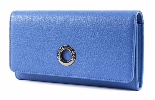 MANDARINA DUCK Mellow Leather L Purse Geldbörse Colony Blue Blau Neu