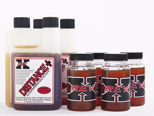 Distance 2 Rev X Engine Oil Treatment Powerstroke Duramax Diesel 4