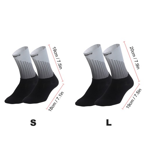 Men Women Cycling Socks Anti-Slip Wearproof Breathable Running Hiking V9P8
