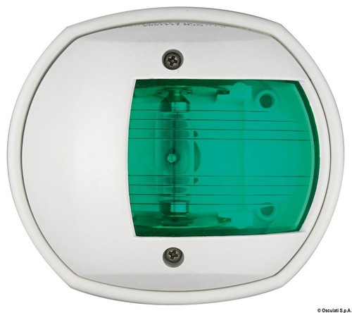 LUCE DI VIA FANALE VERDE /"COMPACT 12/" BIANCA PER IMBARCAZIONI FINO A 12 MT