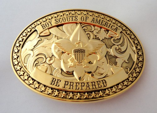Boy Scouts of America Beautiful GOLD BSA Belt Buckle Great Eagle Gift Idea