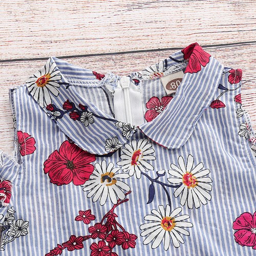 Toddler Kids Baby Girl Floral Tops T-shirt Denim Pants Trouser Jeans Clothes Set
