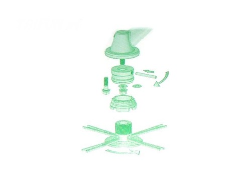 Fadenkopf Universal Mähkopf für Motorsense Freischneider Trimmer Rasentrimmer ab