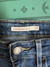 Levi's 721 High Rise Skinny Jeans Women Dark Blue, W30 L27
