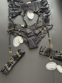 Bordelle Lingerie Set Bra Belt Garter