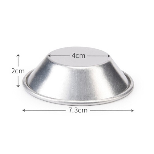 10Pcs Aluminum Alloy Non-stick Egg Tart Mold cupcake Muffin Cookie Baking Mould