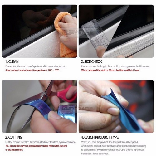 Car Flexible Chrome Edge Molding Accessory Garnish Cover For All Vehicle