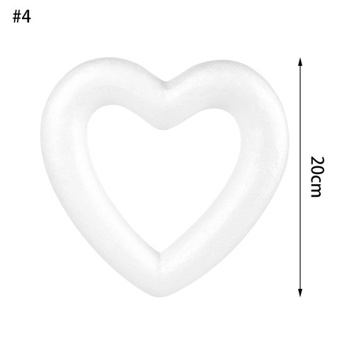 Wedding Decor Heart Foam Mould White Craft Balls Styrofoam Valentine/'s Day