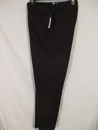 IZOD BIG TALL Cotton Blnd Black Flat Front Performance Dress Pants SR$80 NEW