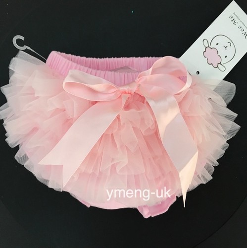 Magnifique Bébé Fille Tutu froncé Pantalon nœud en satin//Knickers Super matériau souple