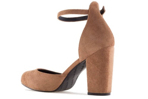 Andres Machado Pumps in Übergrößen große Damenschuhe Braun XXL