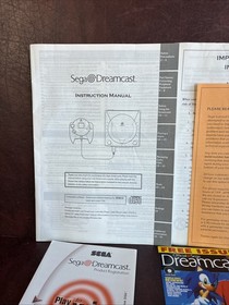 SEGA Dreamcast Instruction Manual With Web Browser And Generator Vol 1