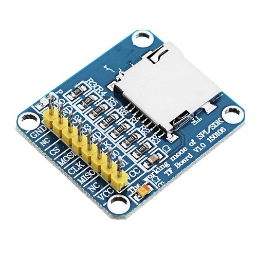 1Pc 3.3V//5V Micro SD// TF Dual Card Reader Module SPI// SDIO Dual Mode Storage