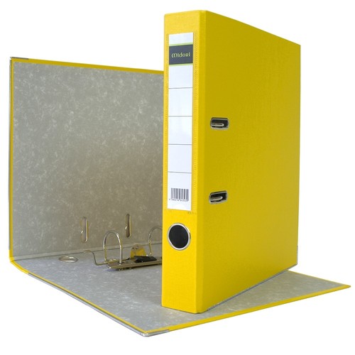 9 x Akten-Ordner PP A4 50 mm Gelb Kunststoff Archiv Büroordner Ringordner