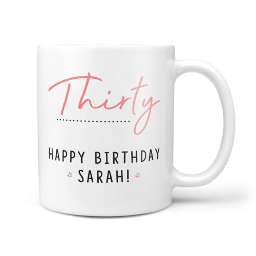 Personalised 30th Birthday Thirty Gift Mug Present For Her Custom 30 Gifts