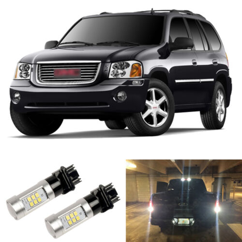 2000LM White 3156 3157 LED Reverse Backup Light Bulbs For 2002-2009 GMC Envoy