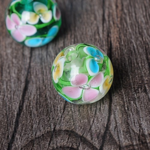 Faceted Plum Blossom Crystal Glass Spacer Loose Charms Bead Jewelry Making Craft