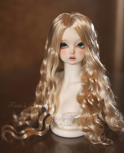 Bjd Doll Wig 1//3 1//4 1//6 AOD DZ AE SD DOD LUTS Super Dollfie Gold Toy Hair Wigs