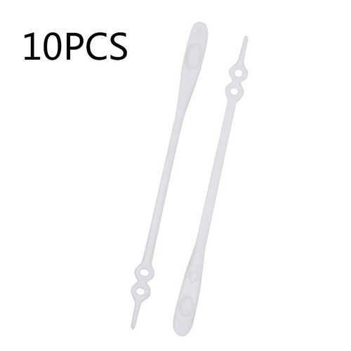 Hot 10×Easy No Tie Shoelaces Elastic Silicone Flat Lazy Shoe Lace Set Kids Adult
