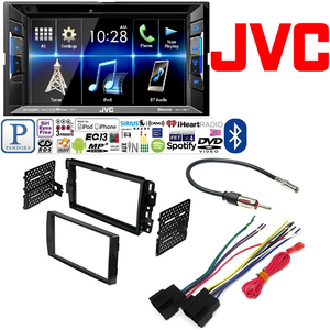 JVC KW-V25BT Car Stereo W// 2006-2015 CHEVROLET SILVERADO TAHOE Dash Kit Install