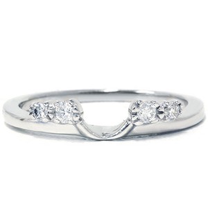 Wedding Ring Enhancer on 5ct Diamond Wedding Enhancer Ring Guard Anniversary Band 14k White