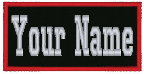 1 Custom Embroidered Name Patch Biker Motorcycle Tag Personalized 5" (NT4) in Specialty Services, Custom Clothing & Jewelry, Other | eBay