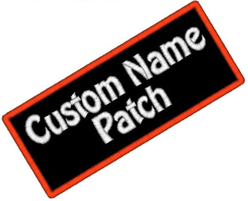 1 Custom Embroidered Name Patch Motorcycle Biker Tag IRON ON Badge Personalized in Specialty Services, Custom Clothing & Jewelry, Other | eBay