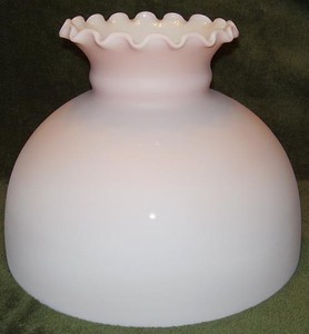 Lamp  Kerosene on 10  Pink   Rose Glass Shade Oil Kerosene Lamp Student   Ebay