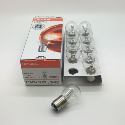 10 x Osram 566 P21/4W Brake Stop Light Car Bulbs 12v 21/4w BAZ15D Offset Pins eBay