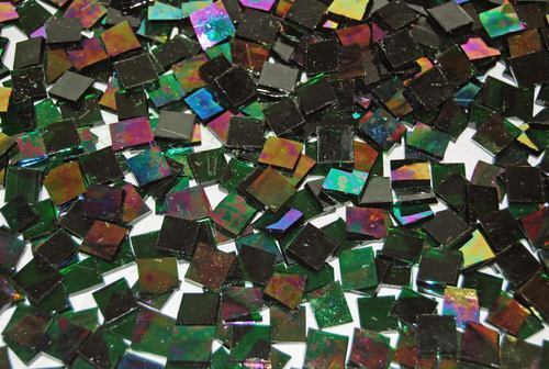 100 1/2" Green Cathedral Iridescent Stained Glass Mosaic Tiles in Crafts, Glass & Mosaics, Glass & Mosaic Tiles | eBay