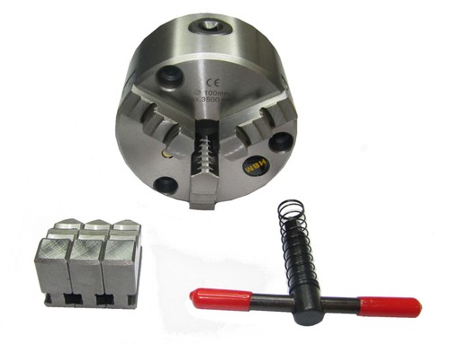 Details about 100MM 3 JAW SELF CENTERING LATHE CHUCK DIN QUALITY 6350 