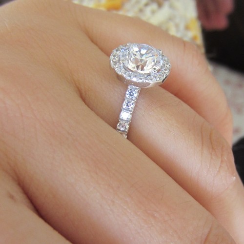 0.50c 14K SOLID YELLOW GOLD JEWELRY MAN MADE DIAMOND ENGAGEMENT Anniversary RING in Jewelry