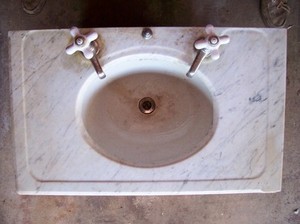 Vintage Bathroom Fixtures on 1800s Antique Victorian Marble Bathroom Vanity Sink Faucets   Ebay