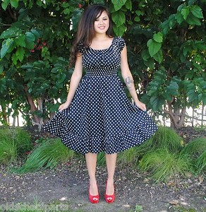 Polka  Dress on Black Dress Size On 1x 2x 3x Womens Plus Size Dress Black Polka Dot