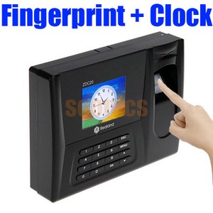 Biometric Finger Reader on Biometric Attendance Fingerprint System Time Clock Id Card Reader